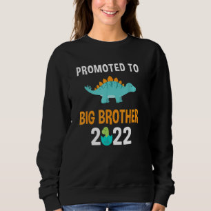 Befördert zum Großen Bruder 2022 Boys Stegosaurus Sweatshirt