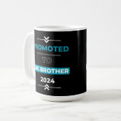 Befördert zum Großen Bruder 2024 Kaffeetasse (Vorderseite Links)