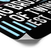 Befördert zum großen Bruder von Twins Est 2026 Bab Poster (Ecke)