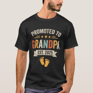Befördert zum Großvater 2025 Erstes Kind 2025 Männ T-Shirt