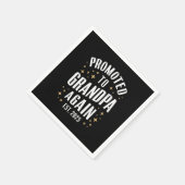 Befördert zum Großvater wieder 2025 bald Großvater Serviette (Ecke)