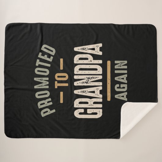 Befördert zum Großvater wieder - Vater und Großvat Sherpadecke (Vorderseite (Horizontal))