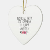 Befördert zum menschlichen Oma vom Hund Oma Funny Keramik Ornament (Links)