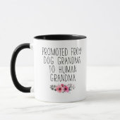 Befördert zum menschlichen Oma vom Hund Oma Funny Tasse (Links)