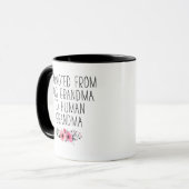 Befördert zum menschlichen Oma vom Hund Oma Funny Tasse (Vorderseite Links)