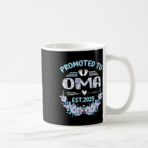 Befördert zum Oma Est 2025 Mütter Tag New Oma Kaffeetasse