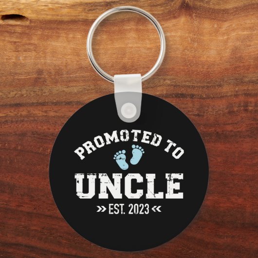 Befördert zum Onkel 2023 Schlüsselanhänger (Vorderseite)