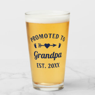 Befördert zum Opa Großvater Abuelo Opi Papa Glas