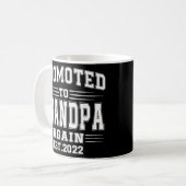 Befördert zum Opa wieder Opa 2022 Opa Kaffeetasse (Vorderseite Links)