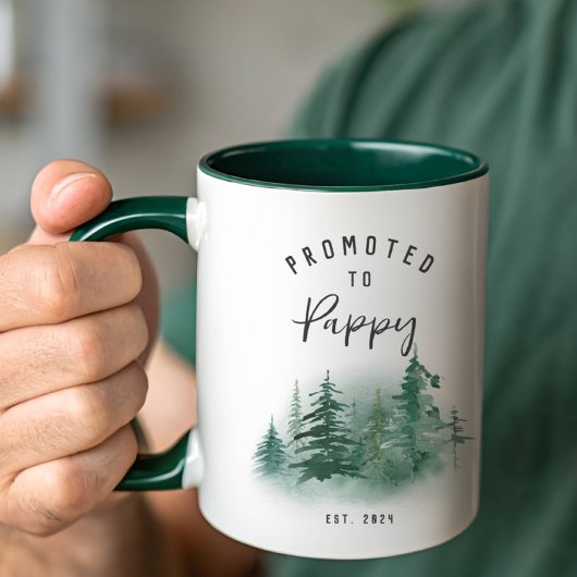 Befördert zum Pappy Year Est. Tasse