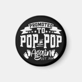 Befördert zum Pop Pop Est 2024 Funny Opa wieder Magnet (Vorne)