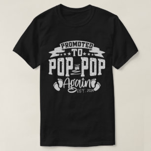 Befördert zum Pop Pop Est 2024 Funny Opa wieder T-Shirt