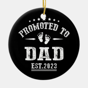 Befördert zum Vater 2023 für Erstmalige Väter neu Keramik Ornament