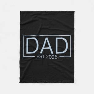 Befördert zum Vater Est 2026 für New Daddy Boy Bab Fleecedecke