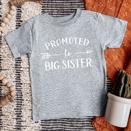 Befördert zur Ankündigung der großen Schwester Sch Baby T-shirt