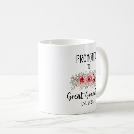 Befördert zur großen Oma-Tasse 2025, Großopma Kaffeetasse (VorderseiteRechts)