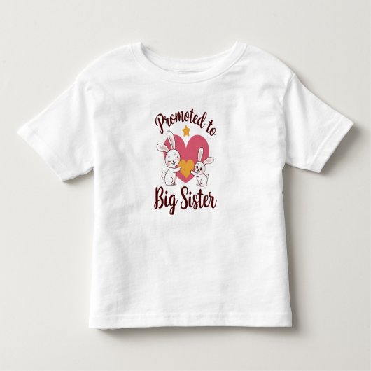 befördert zur großen Schwester Kleinkind T-shirt (Vorderseite)