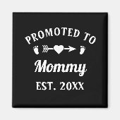 Befördert zur Mutti Mutterschaft Muttertag Magnet (Vorne)