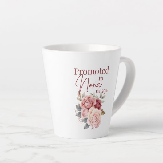 Befördert zur Nona Tasse - Großmutter-Blumengesche (Rechte Ecke)