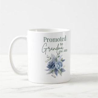 Befördert zur Oma 2025, blühende Tasse