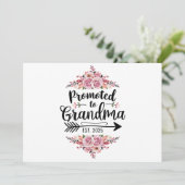 Befördert zur Oma 2025-Schwangerschaftsankündigung Ankündigung (Stehend Vorderseite)