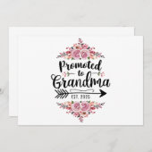 Befördert zur Oma 2025-Schwangerschaftsankündigung Ankündigung (Vorne/Hinten)