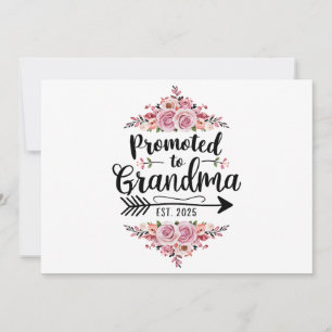 Befördert zur Oma 2025-Schwangerschaftsankündigung Ankündigung