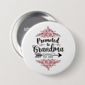 Befördert zur Oma 2025-Schwangerschaftsankündigung Button (Vorne & Hinten)