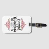 Befördert zur Oma 2025-Schwangerschaftsankündigung Gepäckanhänger (Vorderseite (Horizontal))