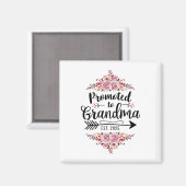 Befördert zur Oma 2025-Schwangerschaftsankündigung Magnet (Vorderseite/Rückseite)