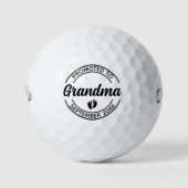 Befördert zur Oma Personalisiert Baby Ankündigung Golfball (Vorderseite)
