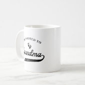 Befördert zur Oma-Schwangerschaft Ankündigung Tass Kaffeetasse (Vorderseite Links)