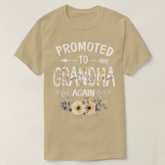 Befördert zur Oma wieder Blume Neues Oma  T-Shirt (Design vorne)