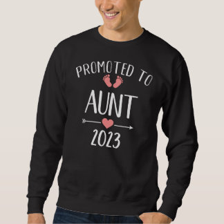 Befördert zur Tante 2023 Schwangerschaftsankündigu Sweatshirt
