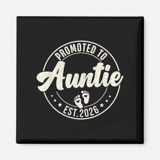 Befördert zur Tante 2026 Schwangerschaftsankündigu Magnet (Vorne)