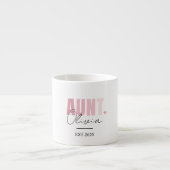 Befördert zur Tante EST 2025 | Custom New Tunt Gif Espressotasse (Vorderseite)