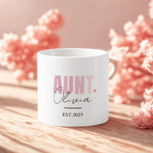 Befördert zur Tante EST 2025   Custom New Tunt Gif Espressotasse