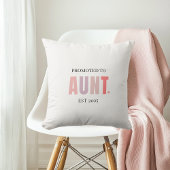 Befördert zur Tante EST 2025 | New Tunt Gift Kissen