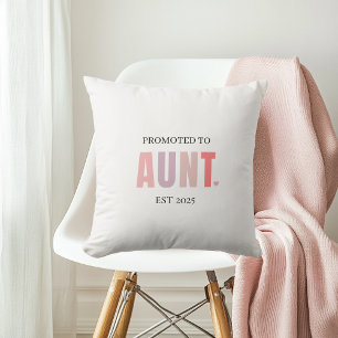 Befördert zur Tante EST 2025 New Tunt Gift Kissen