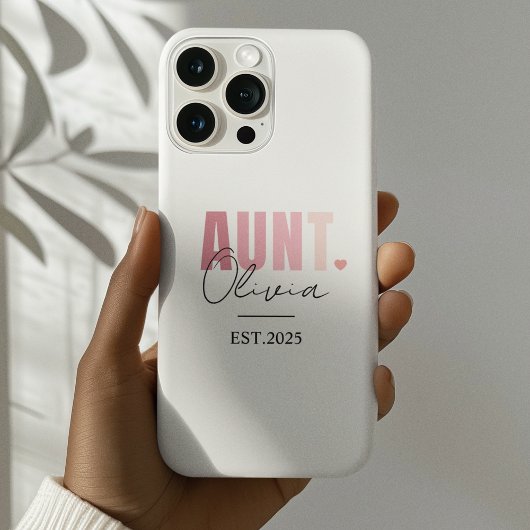 Befördert zur Tante EST 2025 | Personalisierte neu Case-Mate iPhone Hülle