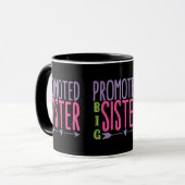 Beförderte große Schwester - Große Schwester enthü Tasse (Vorderseite Links)
