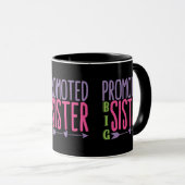 Beförderte große Schwester - Große Schwester enthü Tasse (VorderseiteRechts)