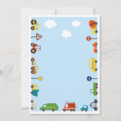 Beförderung 4. Geburtstag Party Einladung (Rückseite)