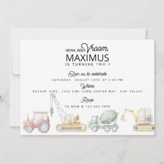 Beförderung BIRTHTAG, Auto Geburtstag, TRACTOR PAR Ankündigung