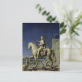 Beförderung der Statue von Louis Postkarte (Stehend Vorderseite)