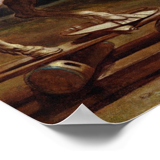 Beförderung der Statue von Louis XIV. Poster (Ecke)