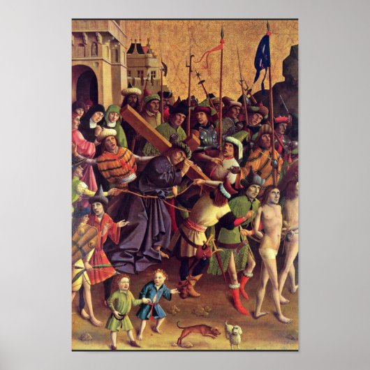Beförderung des Kreuzes durch Meister des Darmstäd Poster (Vorne)
