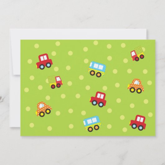 Beförderung Erster Geburtstag Einladung (Rückseite)