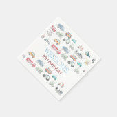 Beförderung Geburtstagsaufkleber, Klassischer Rund Serviette (Ecke)