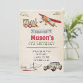 Beförderung Geburtstagseinladung Einladung (Stehend Vorderseite)